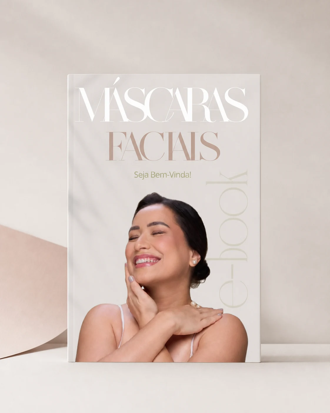 E-book Máscaras Faciais apresentado em formato editorial
